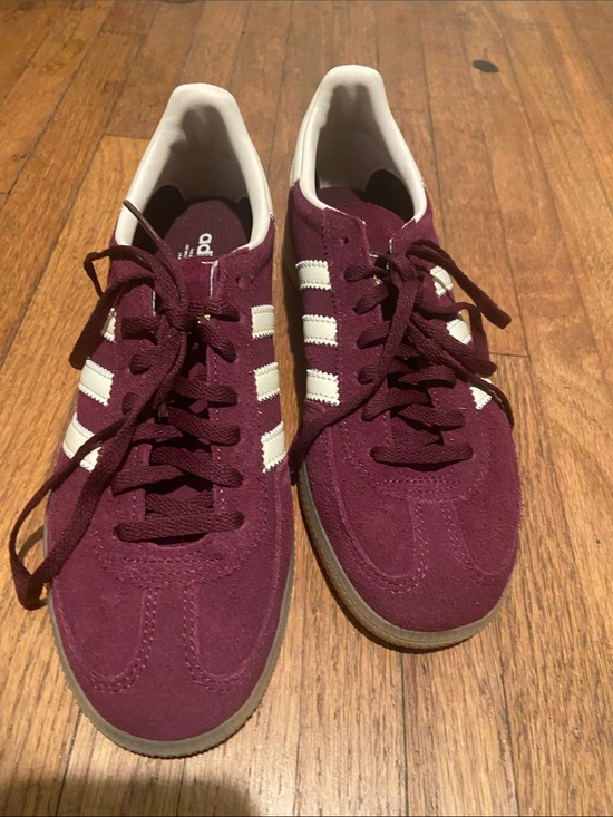 adidas Shoes - adidas handball spezial suede sneakers in maroon and White